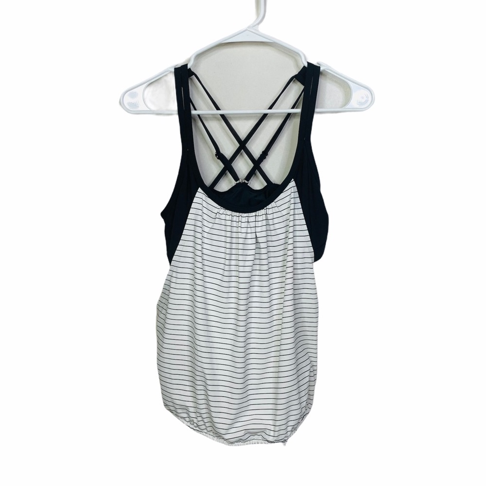 Calia Double Layer Tank Top Small Waist Cinch 2246